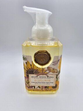 MICHEL DESIGN WORKS FOAMING SHEA BUTTER HAND SOAP SUNFLOWER 17.8 FL OZ